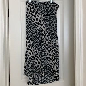 Zara Leopard Midi Skirt XL